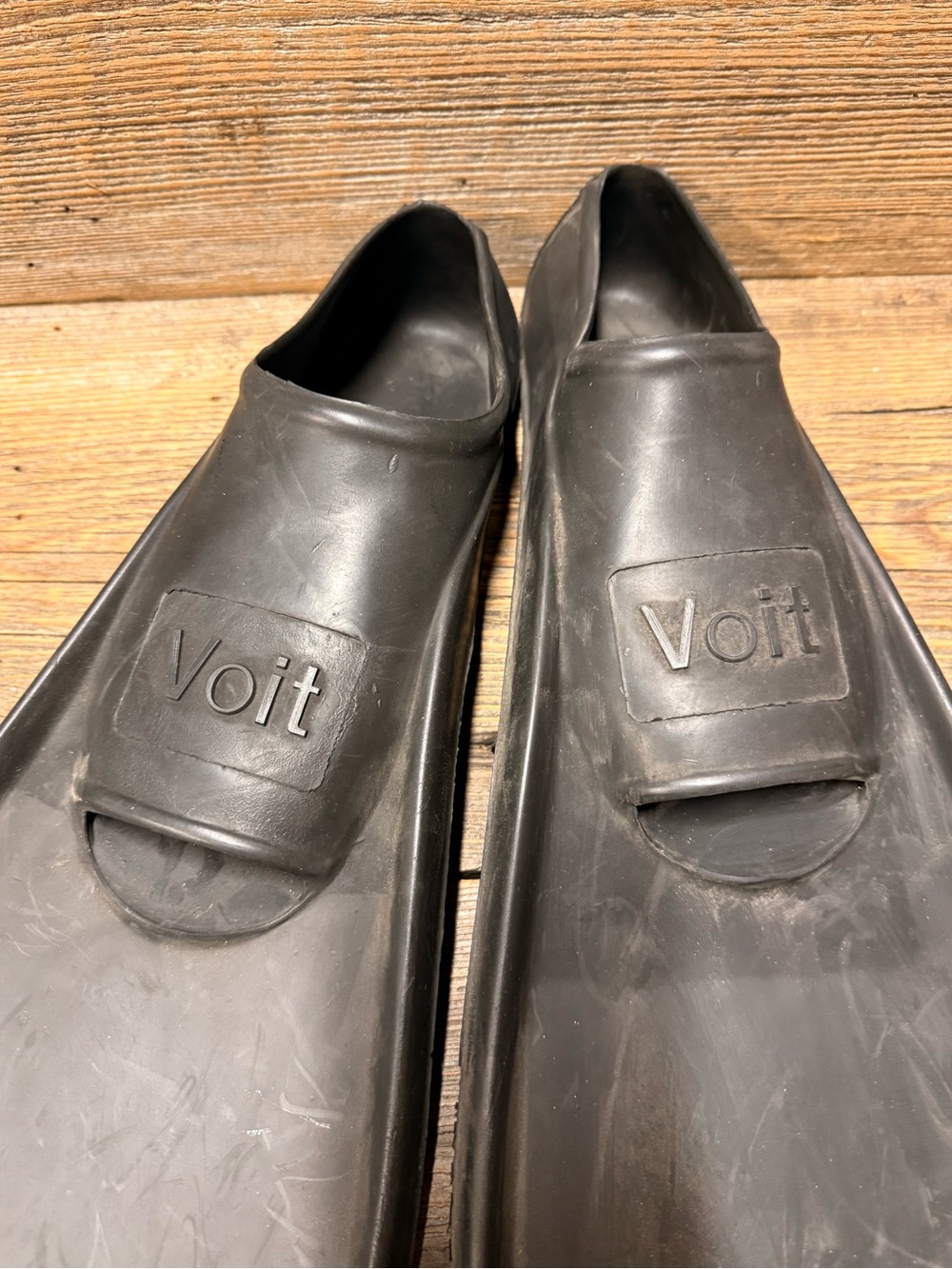 Vintage Voit Rubber Skin Diving Fins - Slip-On Pool Flippers Size 7-9